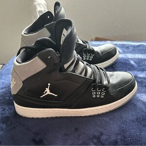 Jordan 1 Flight- Black/White/Matte Silver